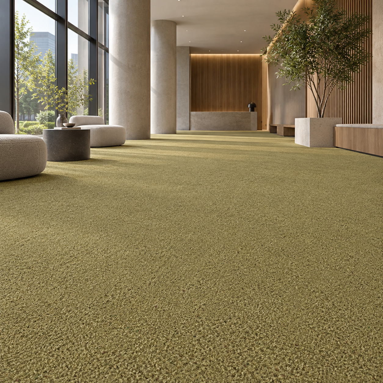 Muted Olive Khaki Fine Speckled Carpet Texture 2