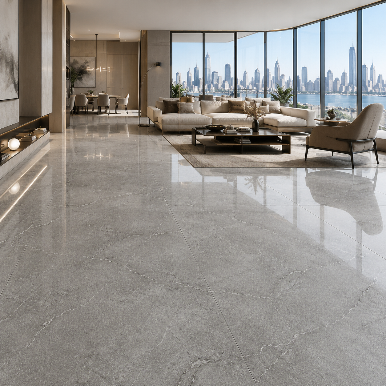 Cool Gray Ceramic Texture – Fine Dark Crack Veins Texture 2