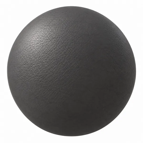 Charcoal Gray Fine Grain Leather Texture