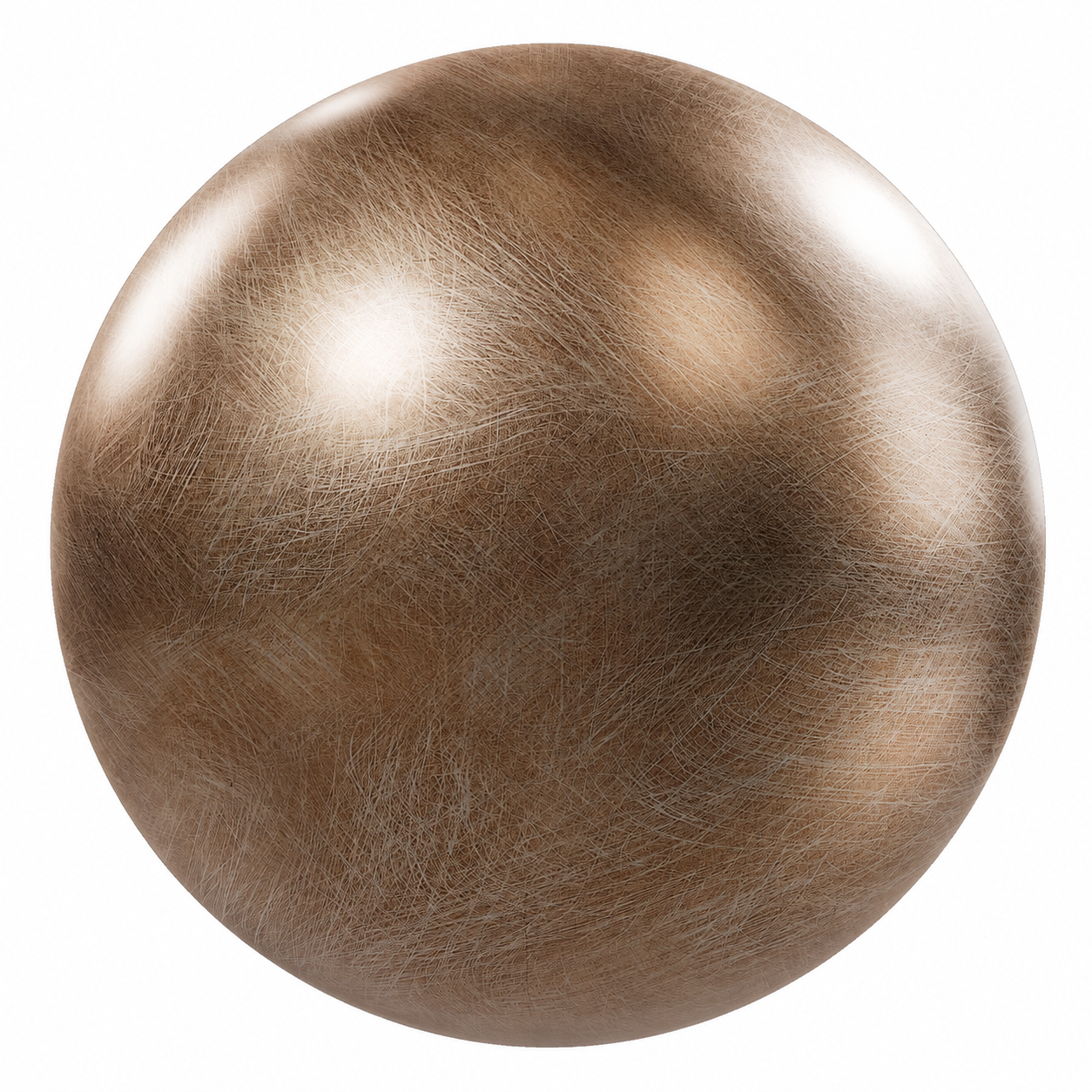 Warm Copper Brown Scratched Metal Texture