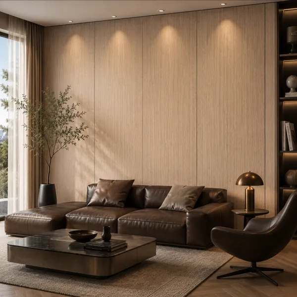 Light Beige Fine Straight Grain Wood Texture back