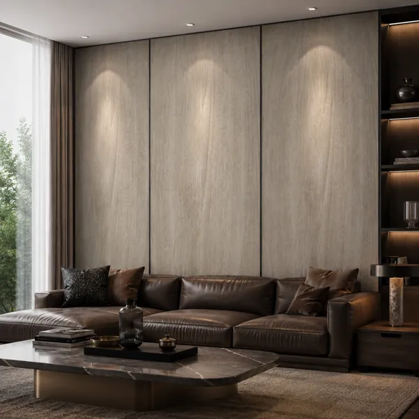 Pale Greige Fine Grain Wood Texture back