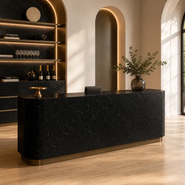Black Marble – Sparse White Micro Veins back