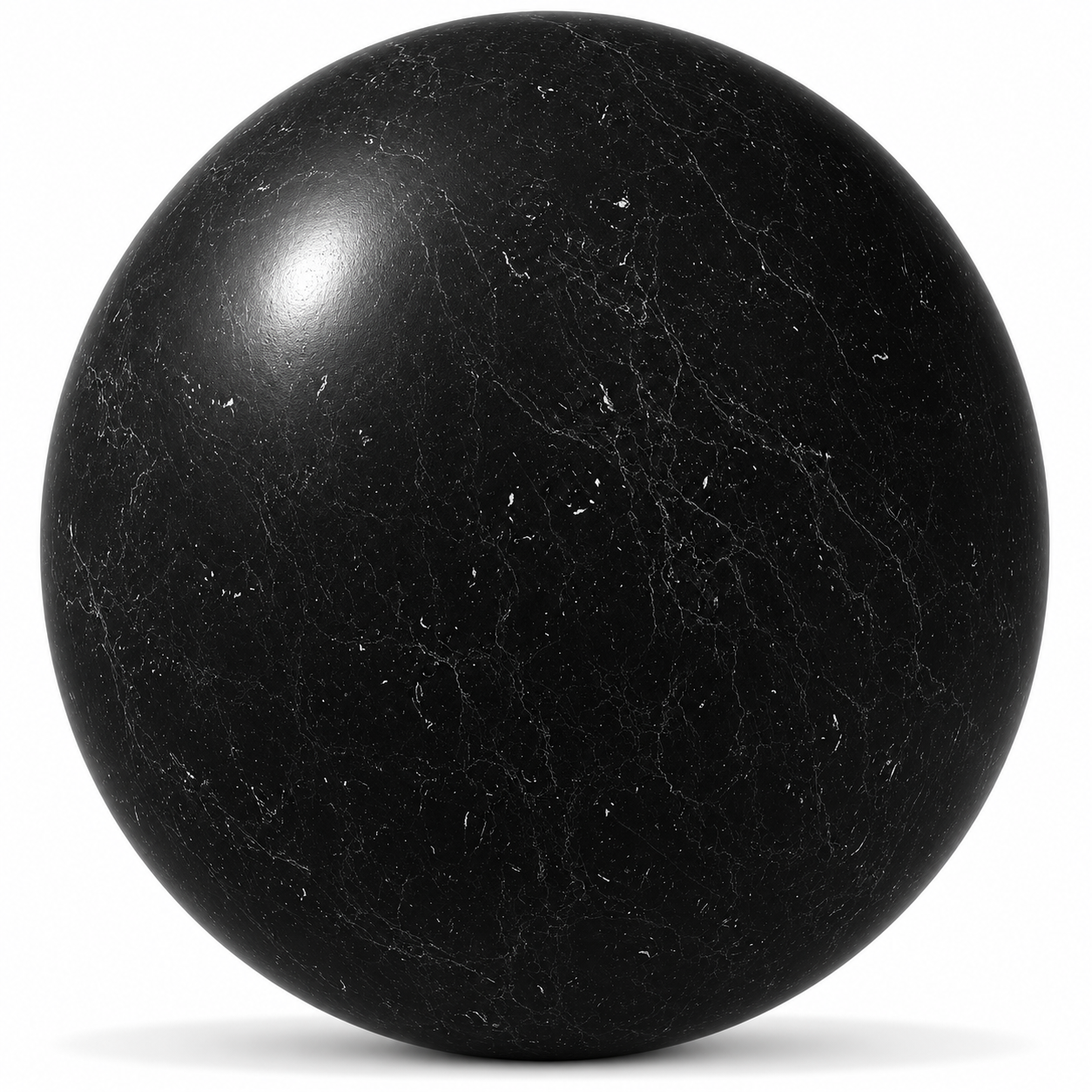 Black Marble – Sparse White Micro Veins 1