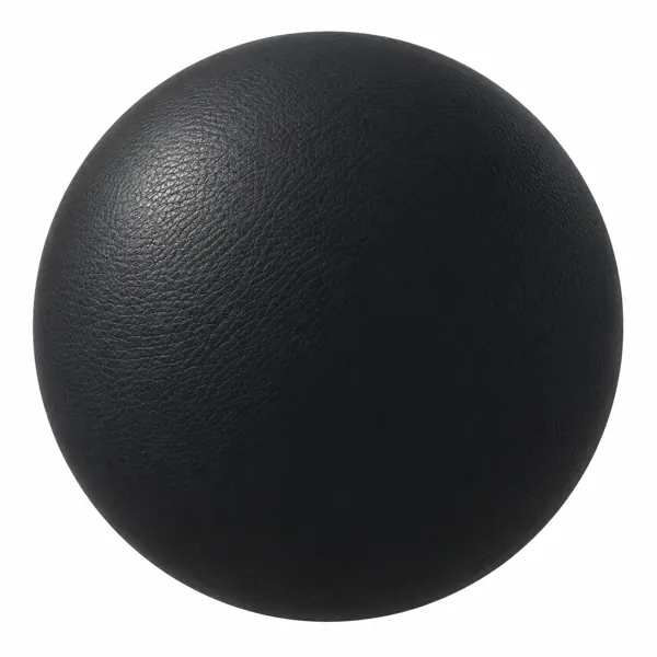Black Fine Grain Leather Texture