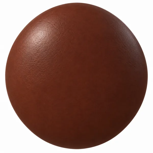 Warm Reddish Brown Fine Grain Leather Texture