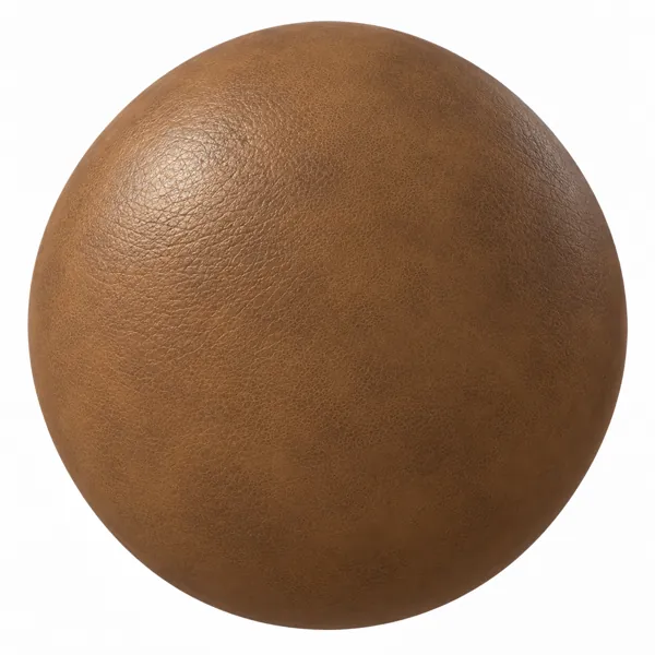 Warm Cognac Fine Grain Leather Texture