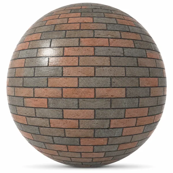 Rust and Charcoal Brick Stone Texture