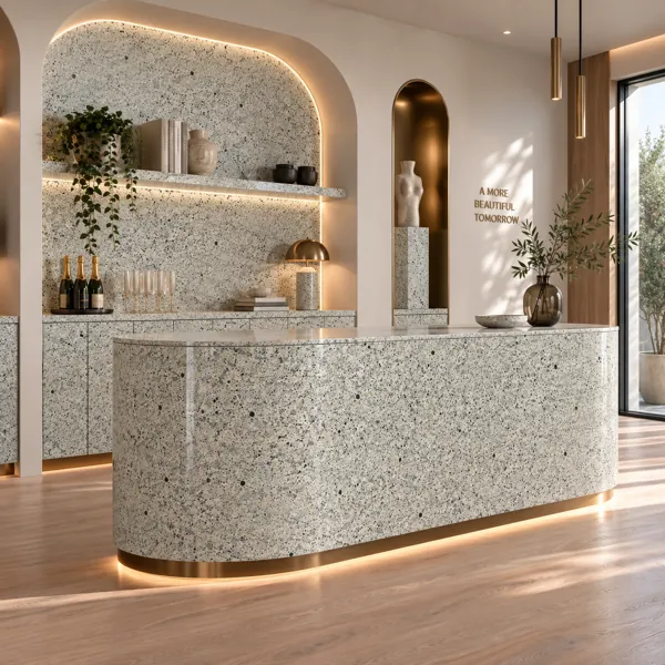 Light Beige Fine Speckled Marble Texture back