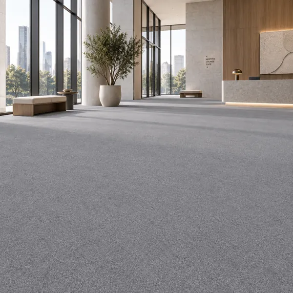 Cool Silver Grey Fine Pile Carpet Texture back