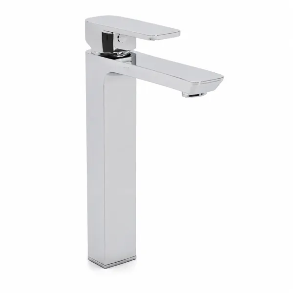 Chrome Square Modern Kitchen Faucet 3D Model