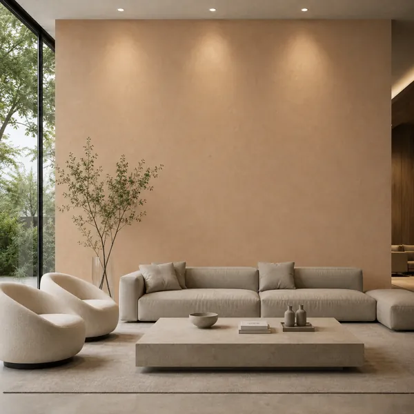 Warm Peach Sand Fine Grain Plaster Texture back