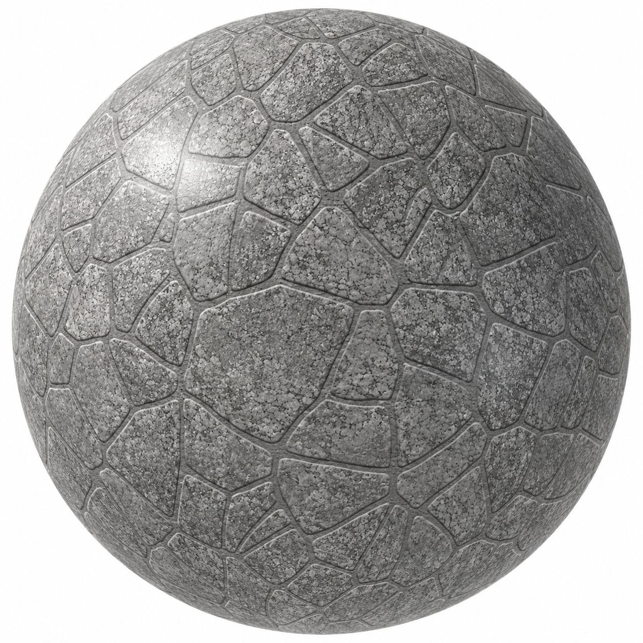 Cool Gray Pebbled Irregular Flagstone Texture 1