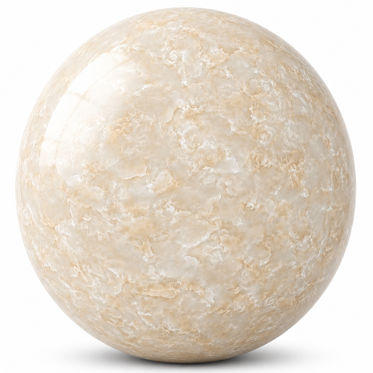 Cream Marble Texture – Cloudy Ivory Crystalline Pattern 1
