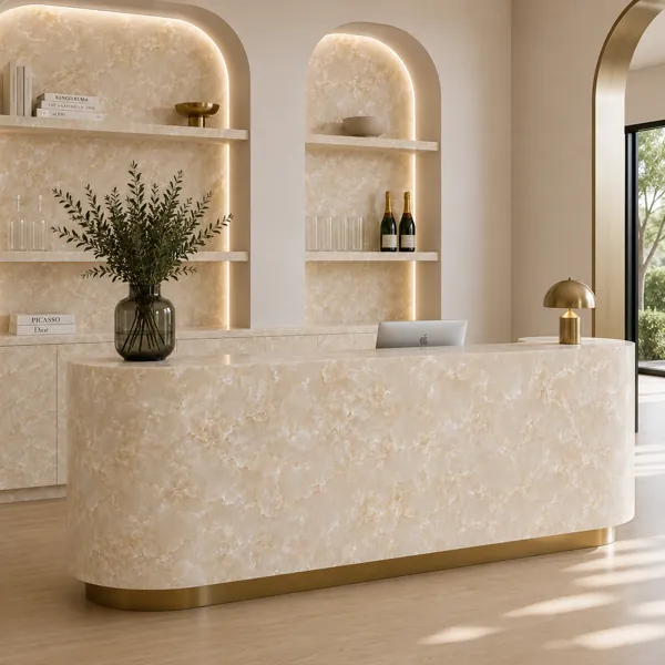 Cream Marble Texture – Cloudy Ivory Crystalline Pattern back