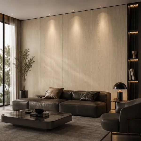 Light Beige Fine Linear Grain Wood Texture back