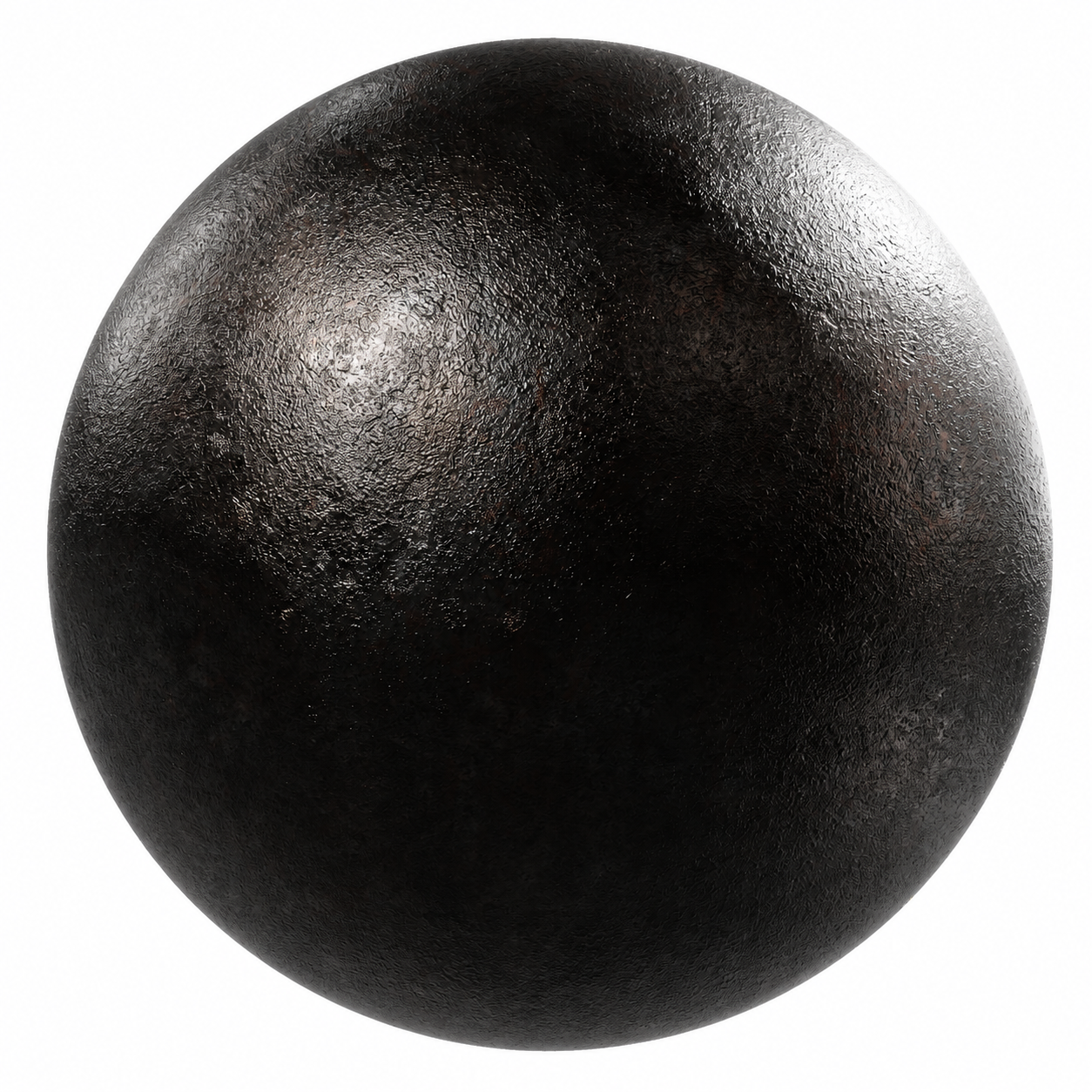 Deep Black Rough Cast Metal Texture 1
