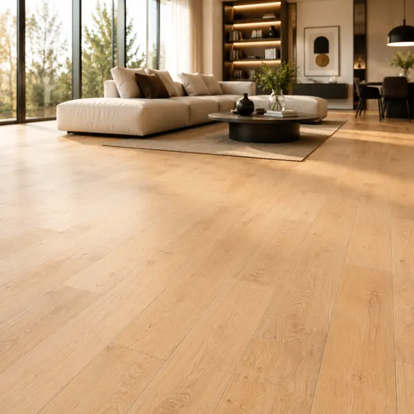 Light Honey Natural Grain Wood Parquet back