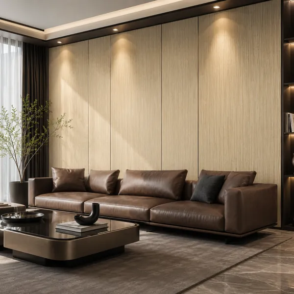 Light Beige Fine Vertical Grain Wood Texture back