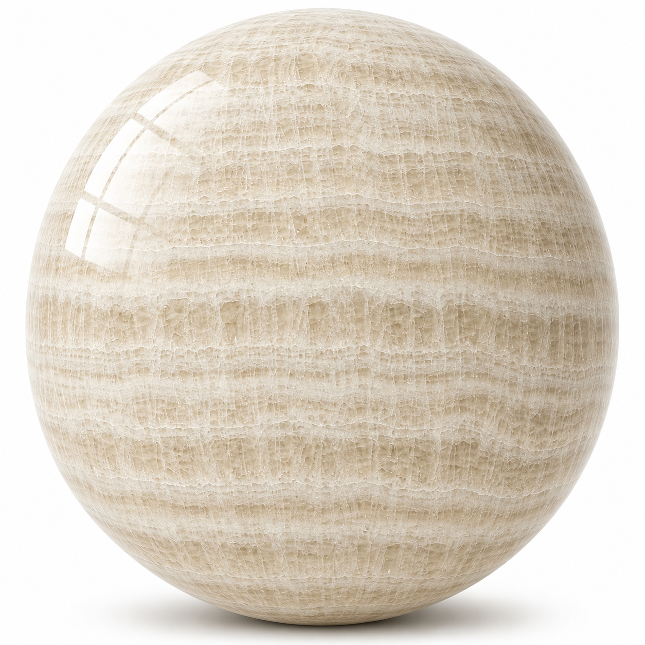 Ivory Beige Marble Texture – Layered Cellular Bands 1