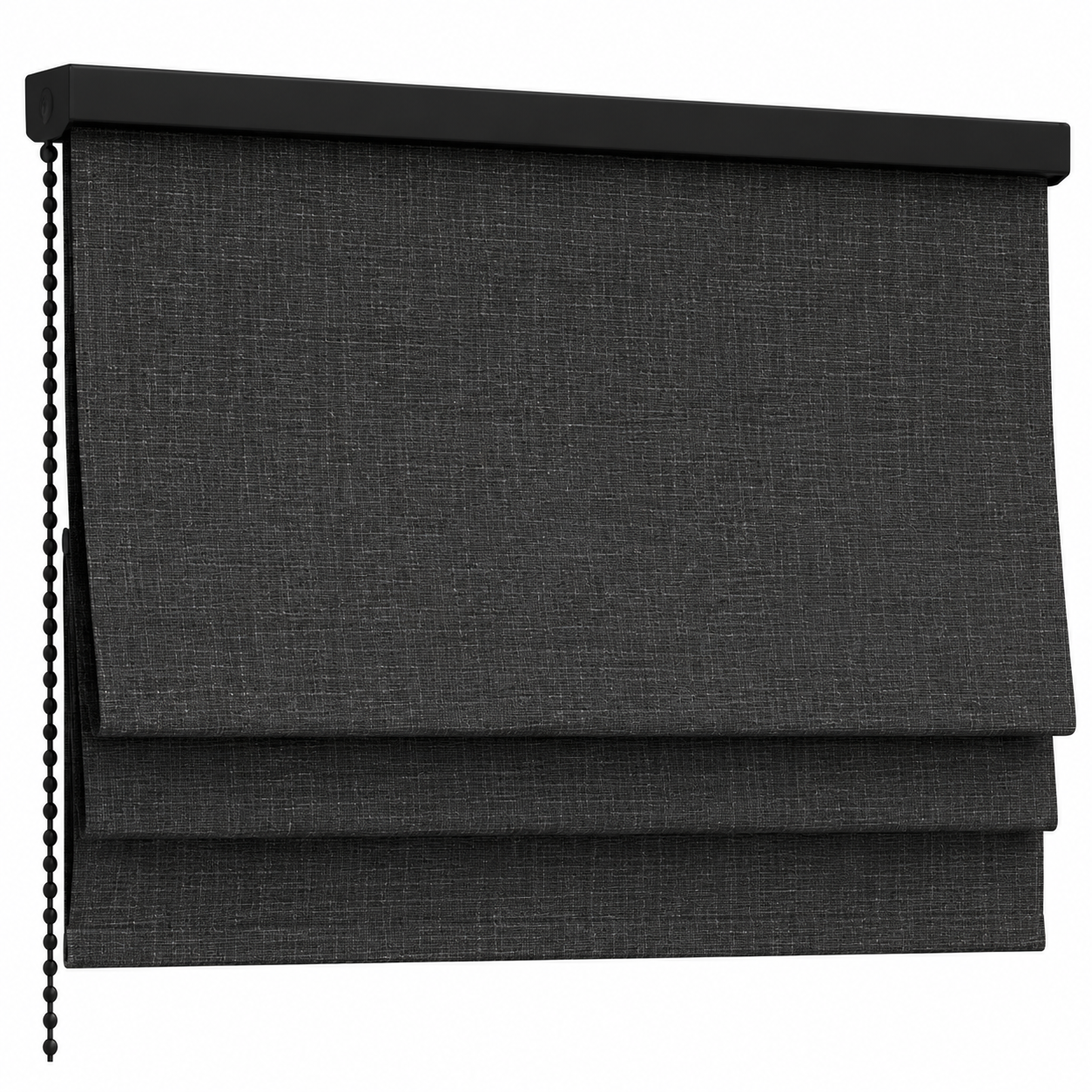 Black and White Roman Shade Set 3D Model 3