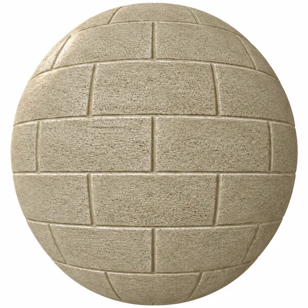 Light Golden Sand Rough Staggered Concrete Block Texture