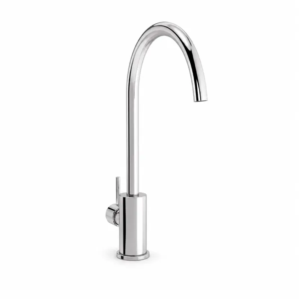 Polished Chrome Modern Kitchen Faucet 3D Model