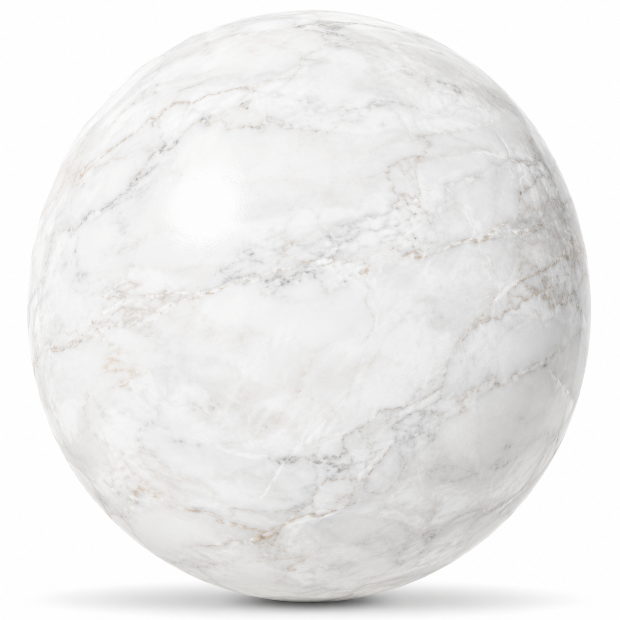 Soft White Grey Cloud Vein Ceramic Texture 1