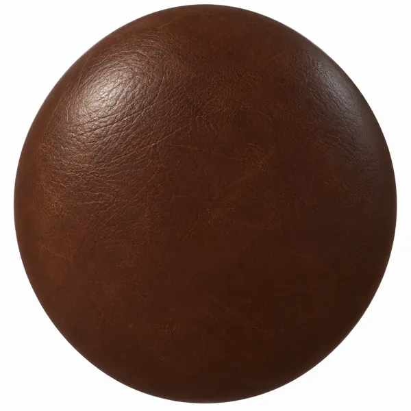 Dark Chestnut Aged Grain Leather Texture