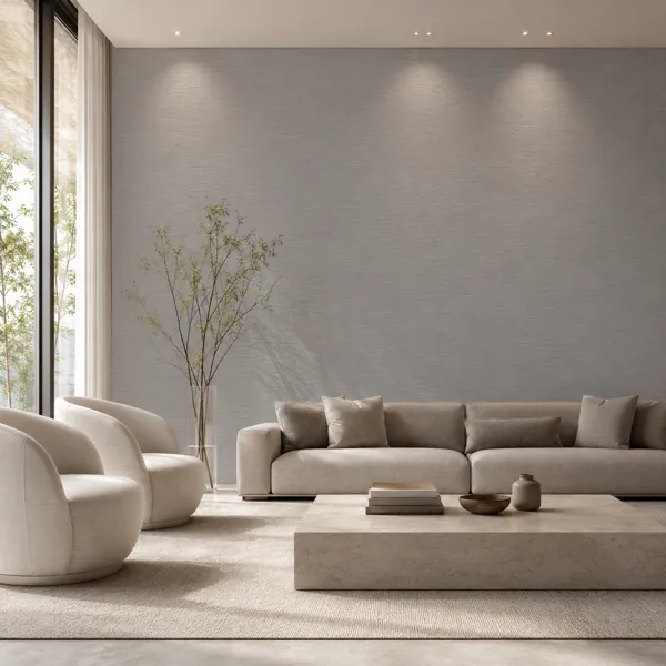 Cool Grey Horizontal Grain Plaster Texture back