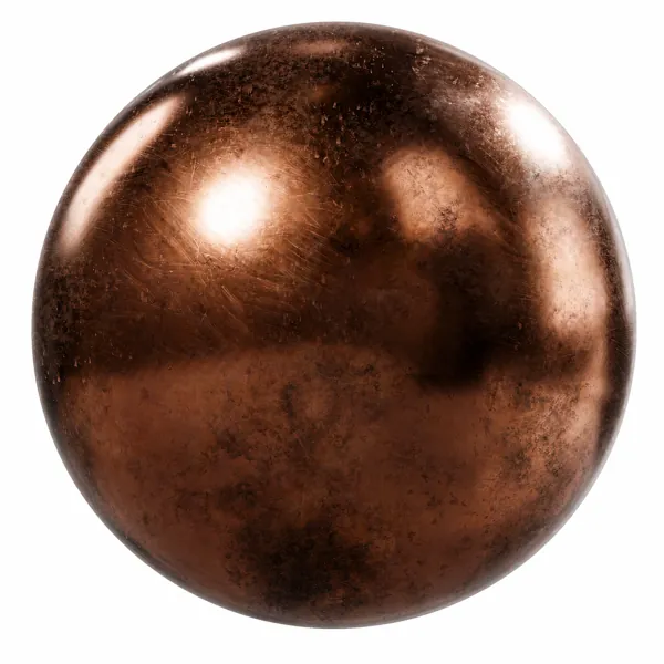 Worn Copper Brown Patina Metal Texture