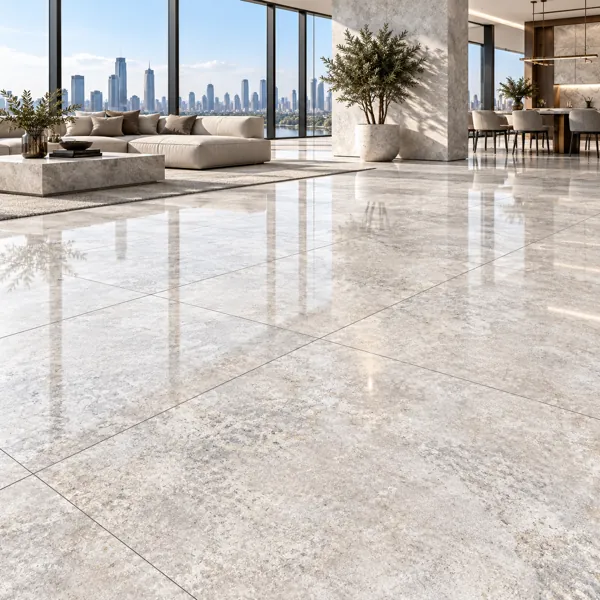 Warm Greige Mottled Stone Effect Ceramic Texture back