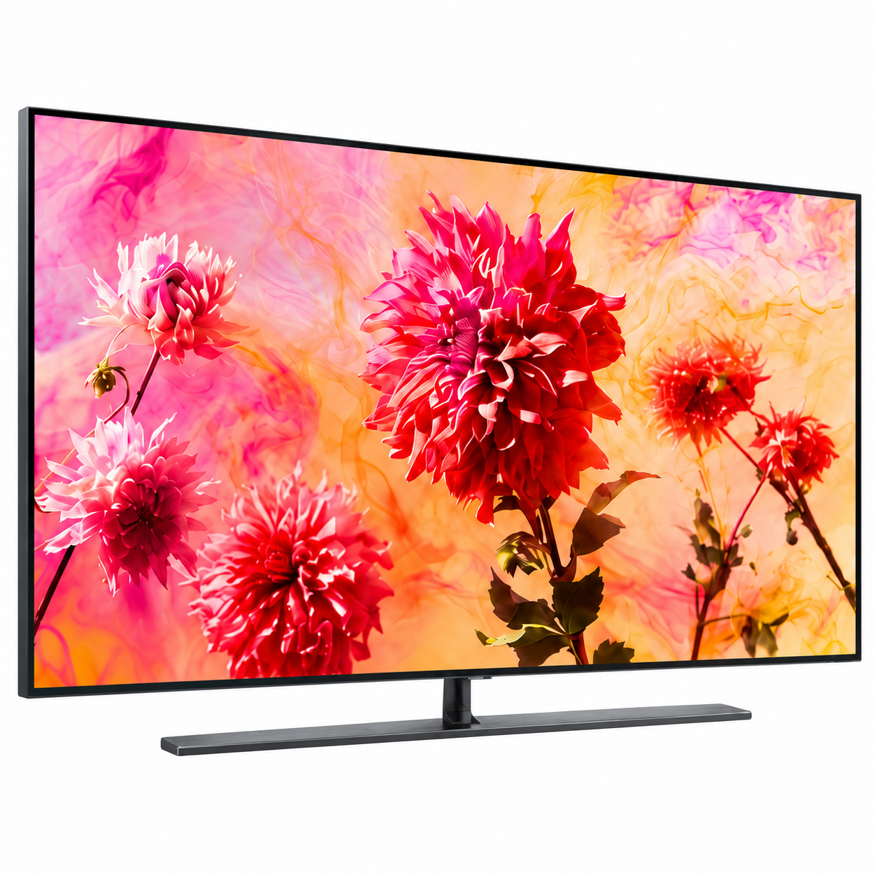 Triple Slim Bezel TV Set 3D Model 3