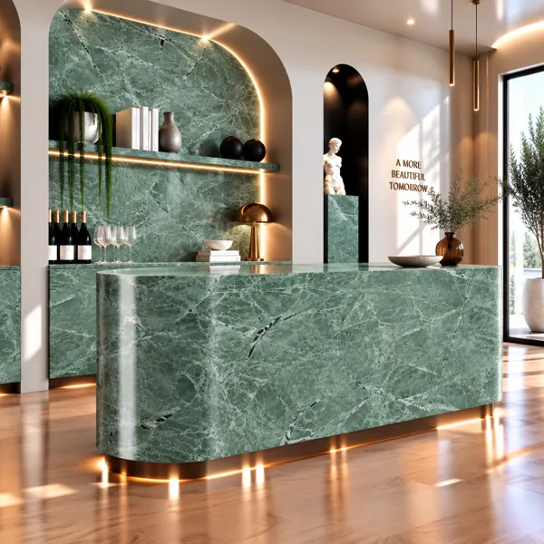 Sage Green Fine Vein Marble Texture back