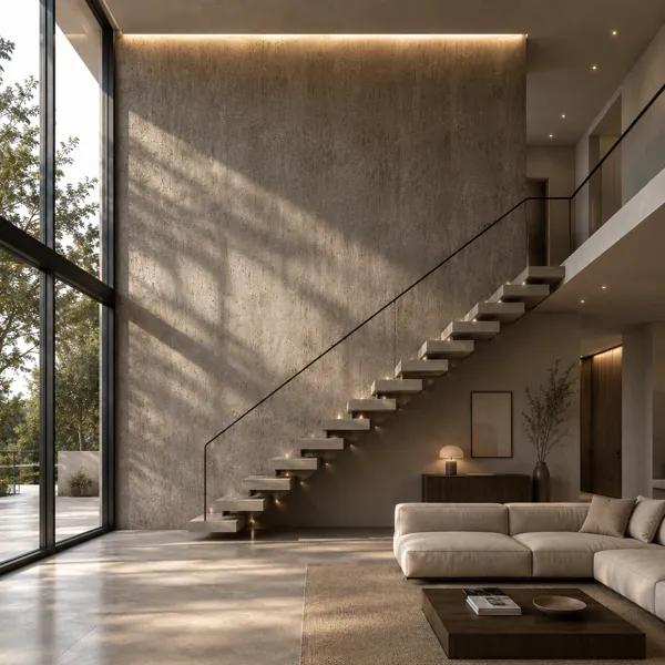 Warm Taupe Vertical Formwork Concrete Texture back