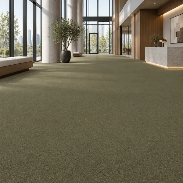 Muted Olive Fine Pile Carpet Texture back