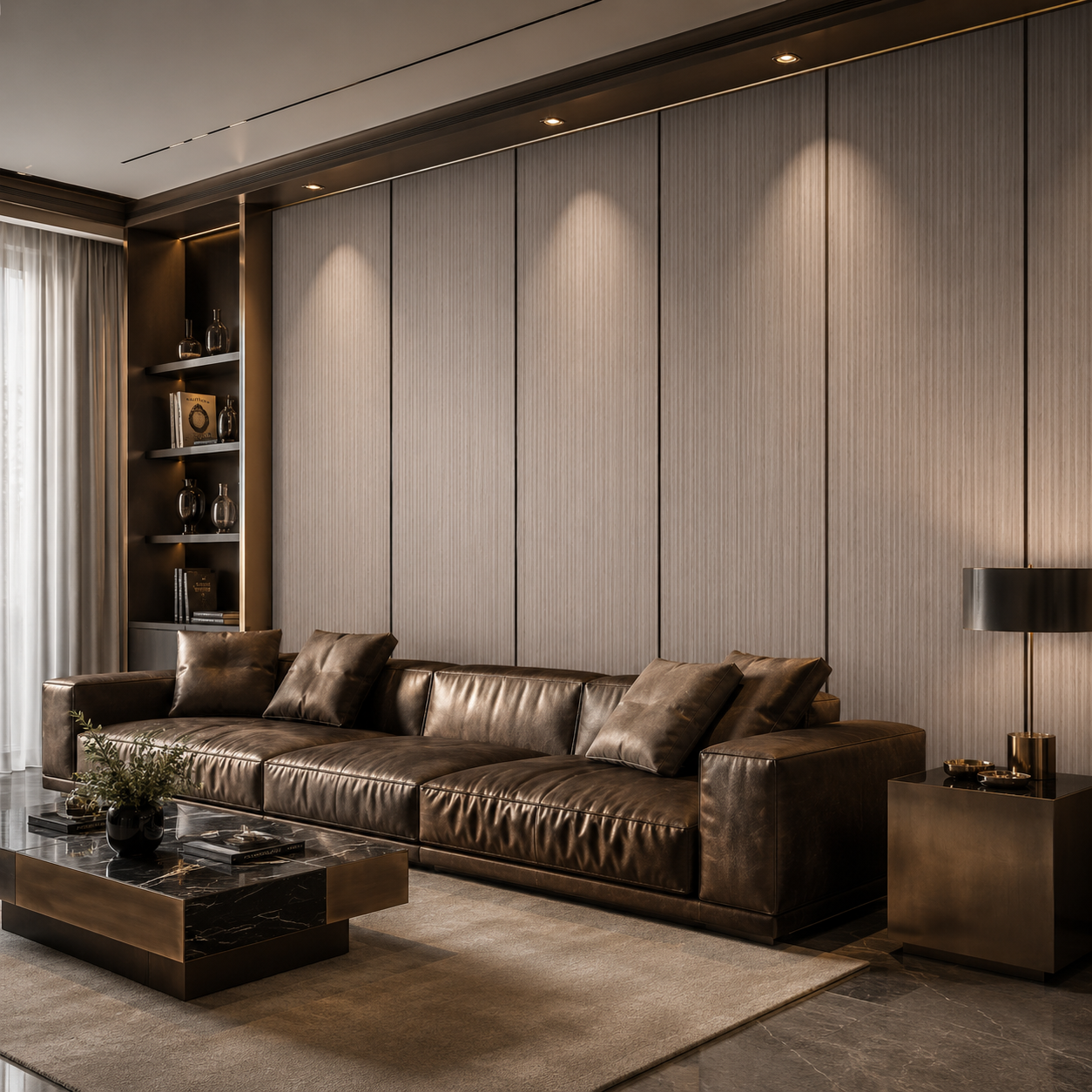 Ivory Beige Fine Vertical Grain Wood Texture 2