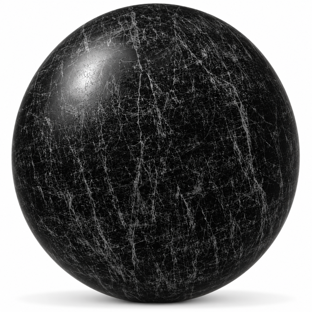 Black Marble – Dense Silver Gray Vertical Web Veins