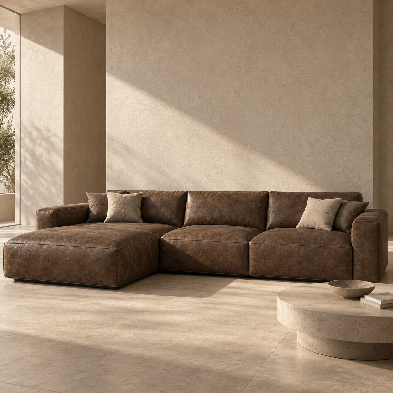 Dark Brown Distressed Grain Leather Texture 2