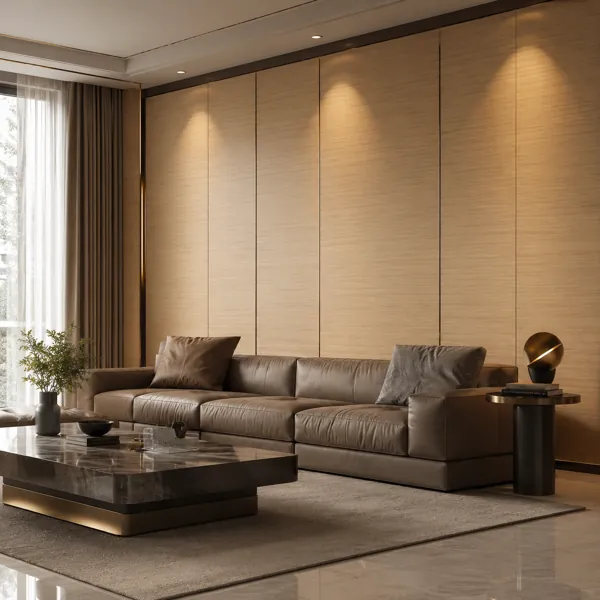 Light Beige Fine Linear Grain Wood Texture back
