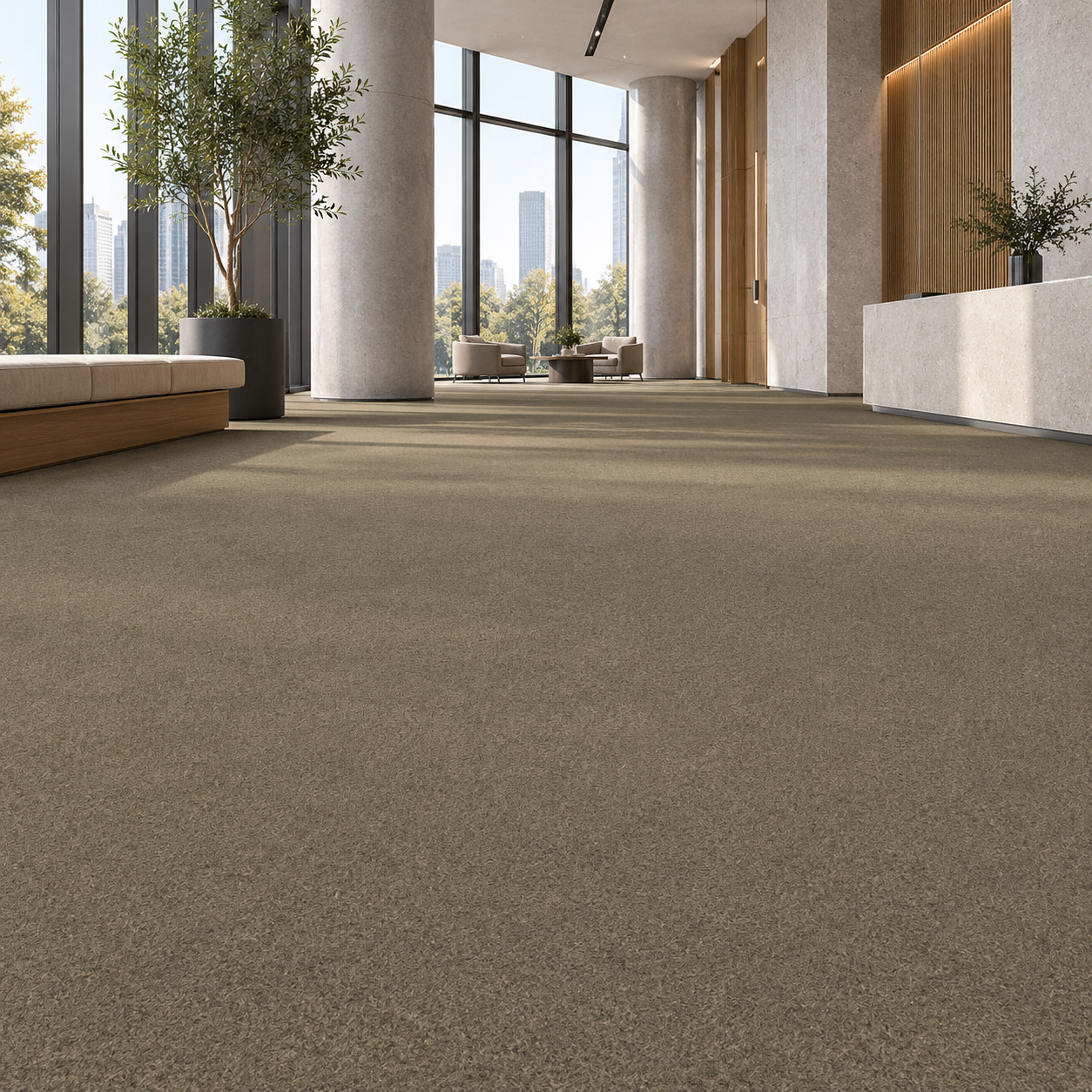 Muted Taupe Fine Pile Carpet Texture 2