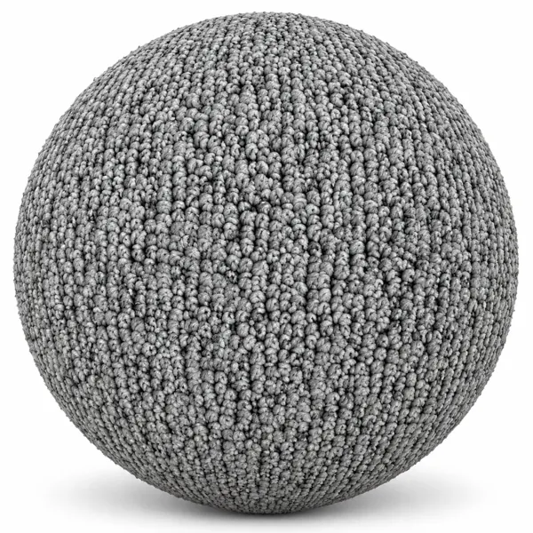 Soft Silver Gray Loop Pile Carpet Texture