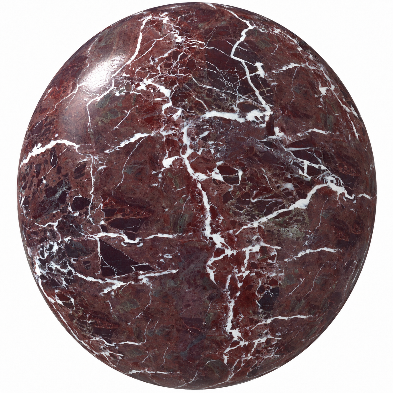 Deep Burgundy White Vein Marble Texture