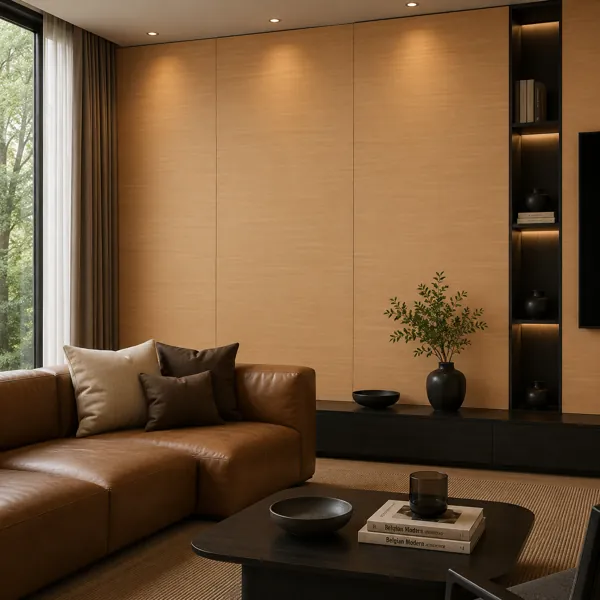 Light Honey Beige Wood Texture – Fine Horizontal Grain back