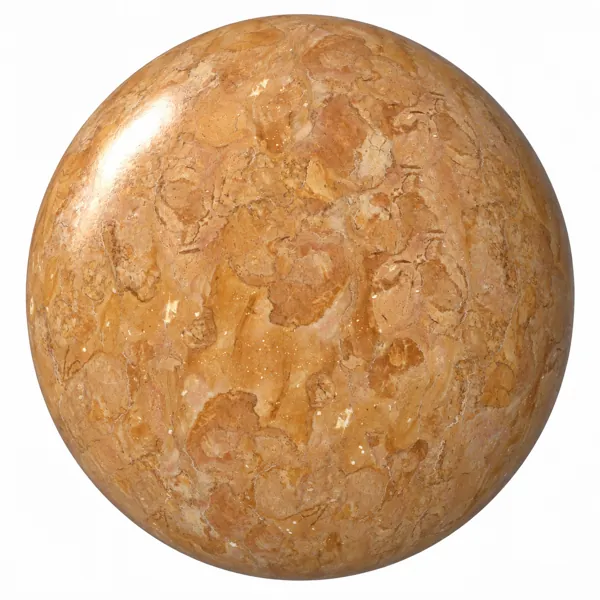 Warm Amber Fossil Grain Marble Texture