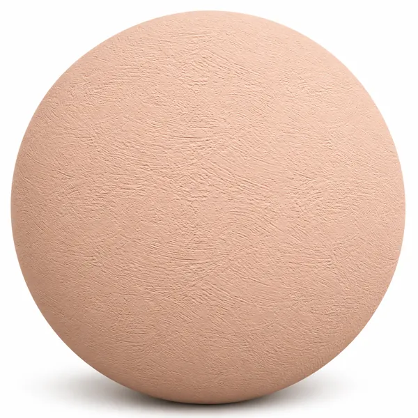 Soft Peach Arc Trowel Plaster Texture