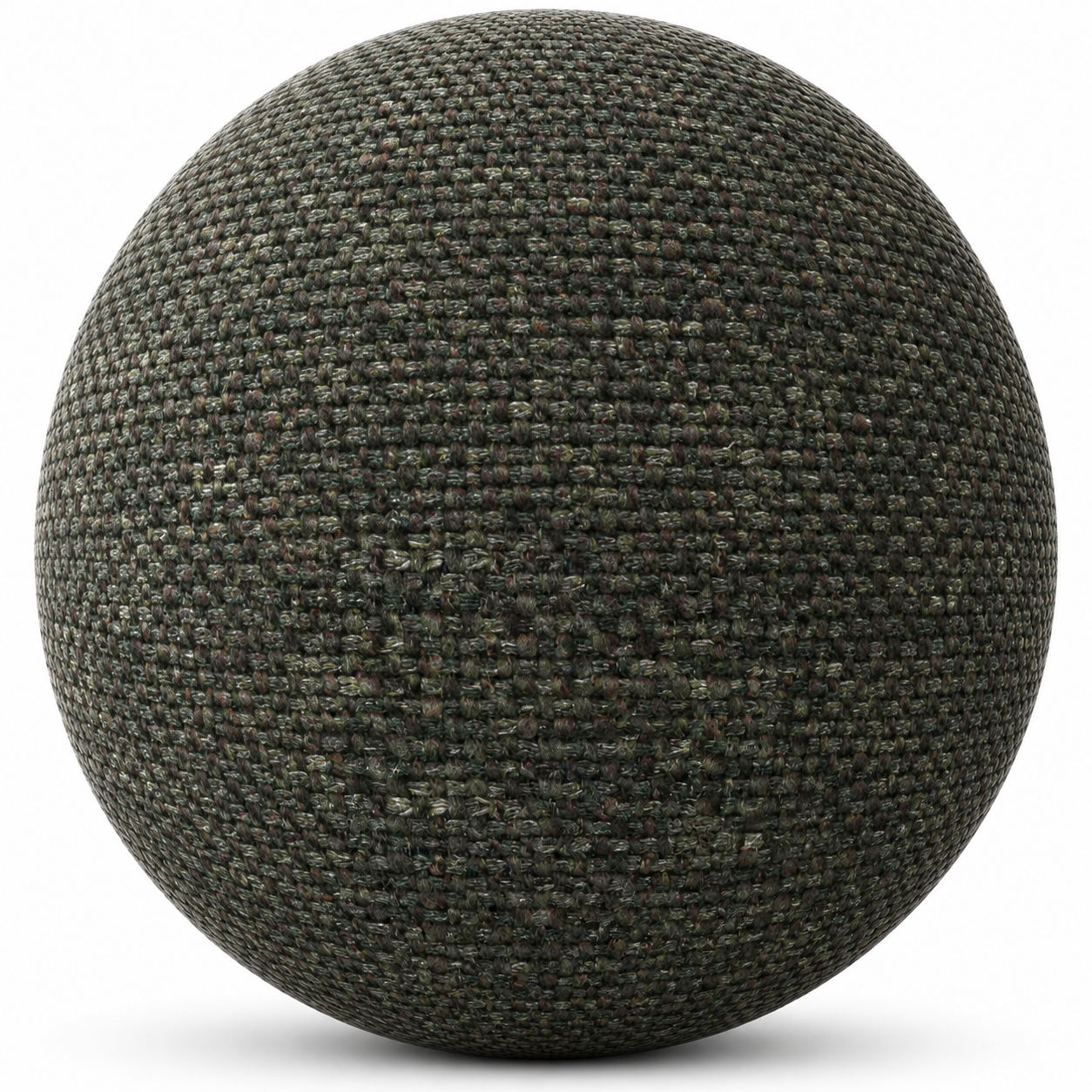 Dark Forest Green Woven Fabric Texture – Brown Flecked Weave 1