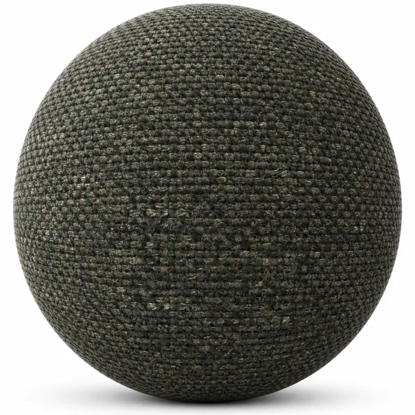 Dark Forest Green Woven Fabric Texture – Brown Flecked Weave