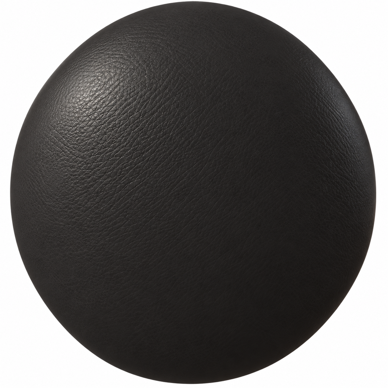 Deep Black Fine Grain Leather Texture