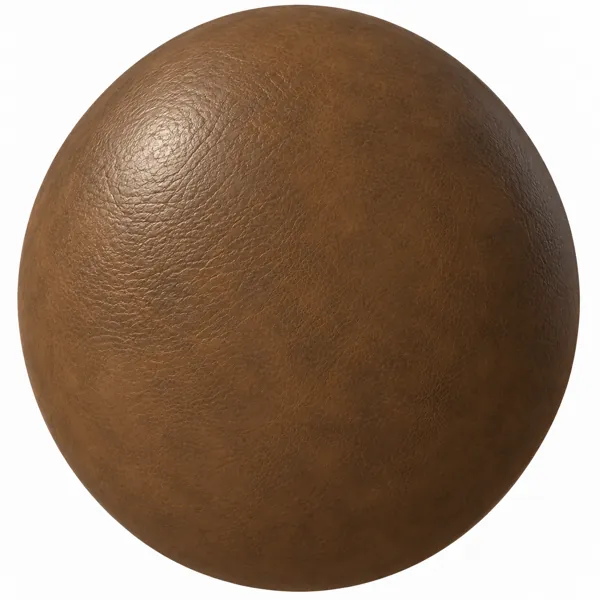 Warm Cognac Fine Grain Leather Texture